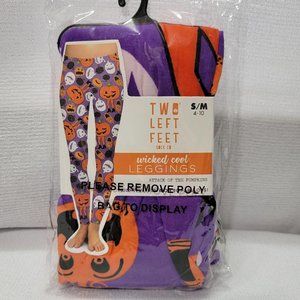 Two Left Feet Women's S/M 4-10 Halloween Lanterns Leggings